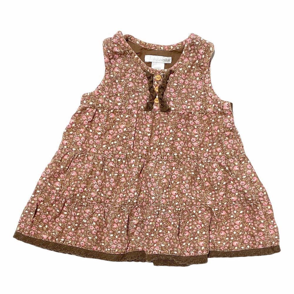 H&m Floral Corduroy Dress